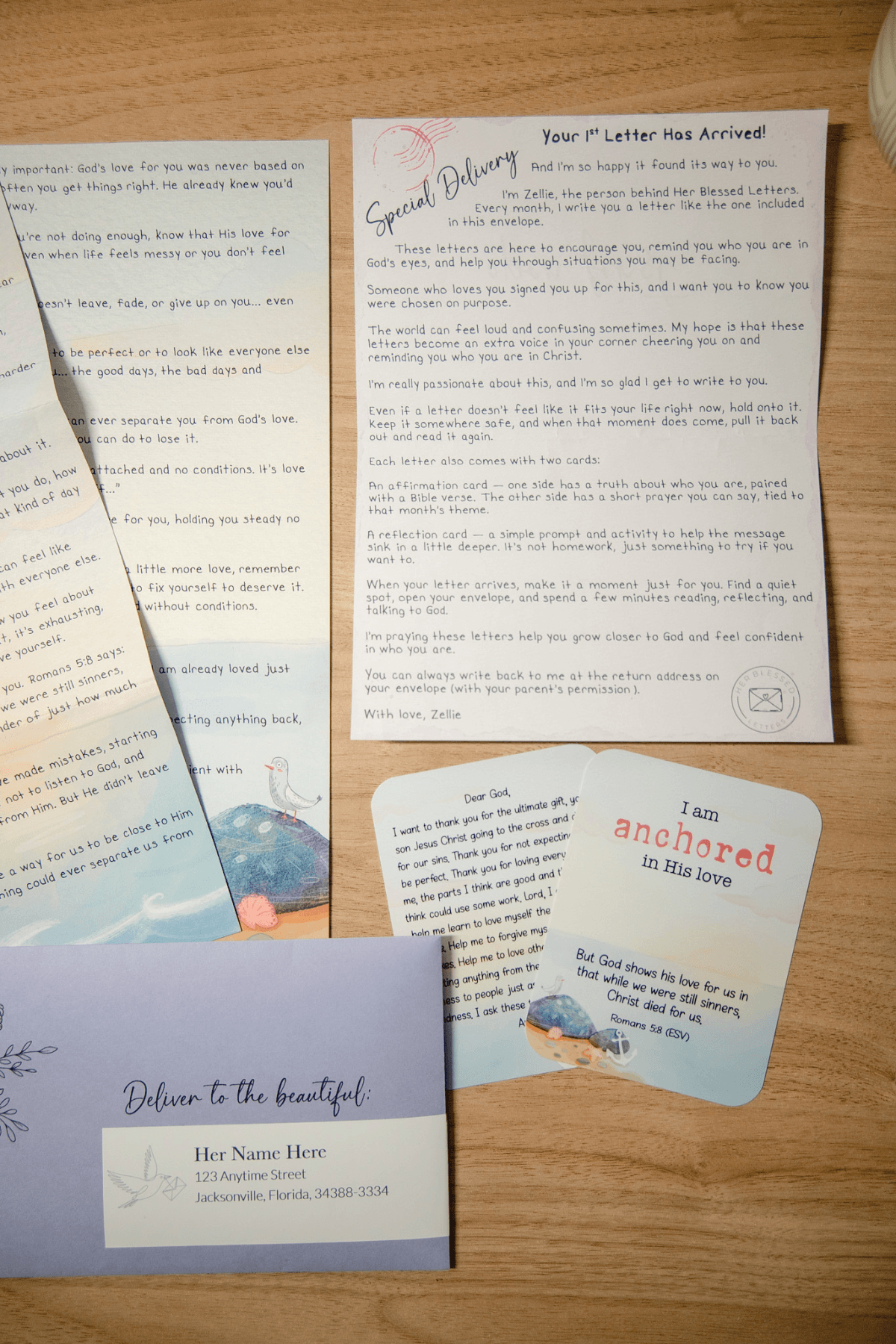 Placeholder for a Her Blessed Letters Mail Club photo