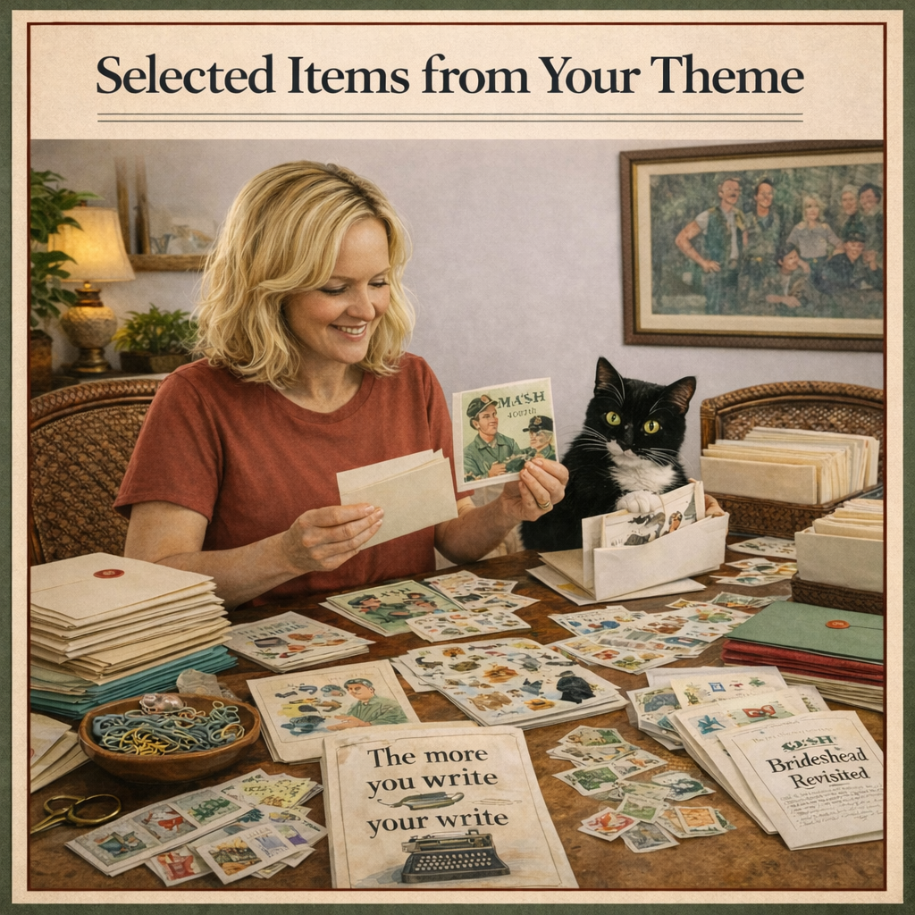 A selection of small curated items for your chosen theme