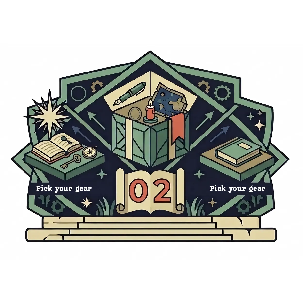 Pick Your Gear illustration