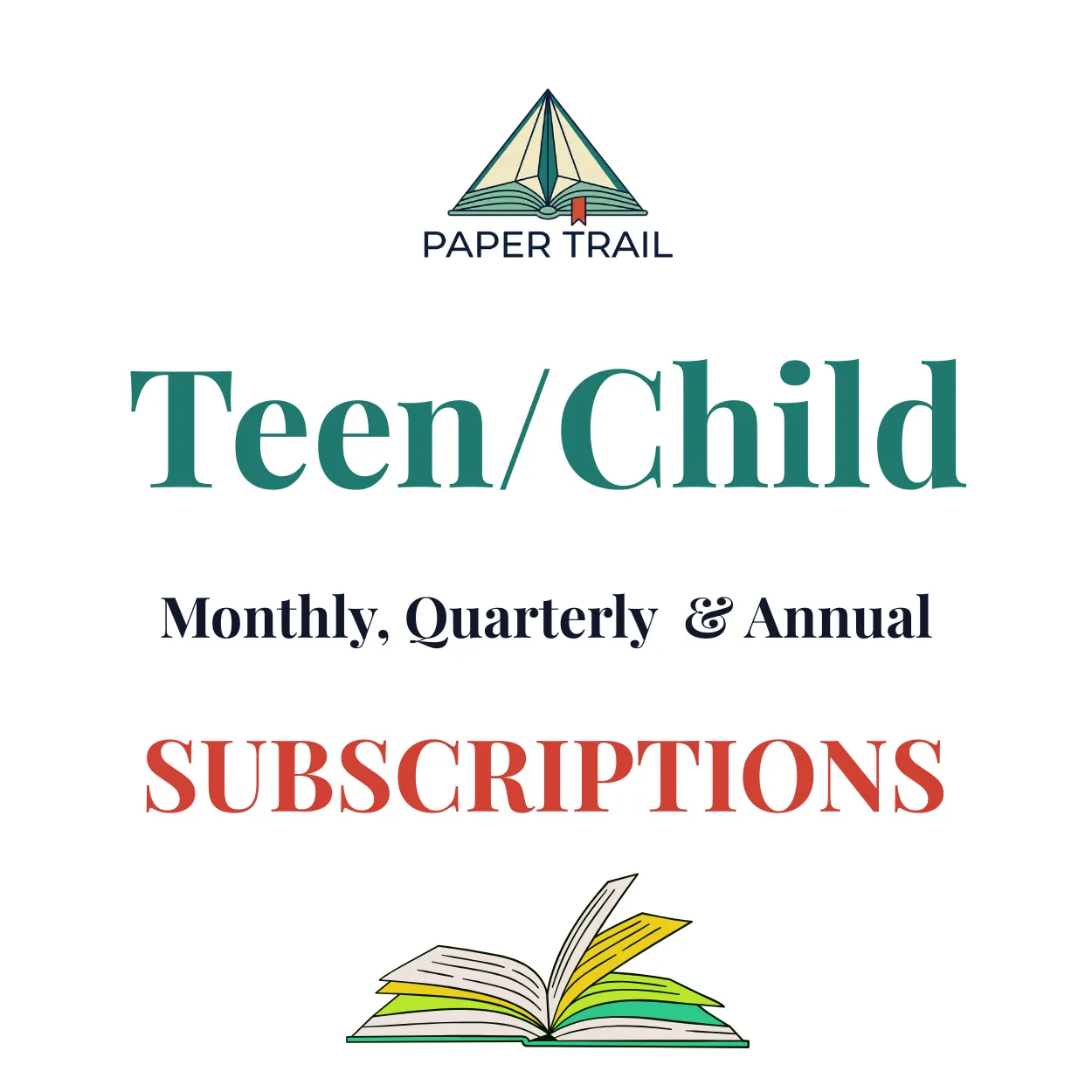 Paper Trail Teen / Child subscription box preview