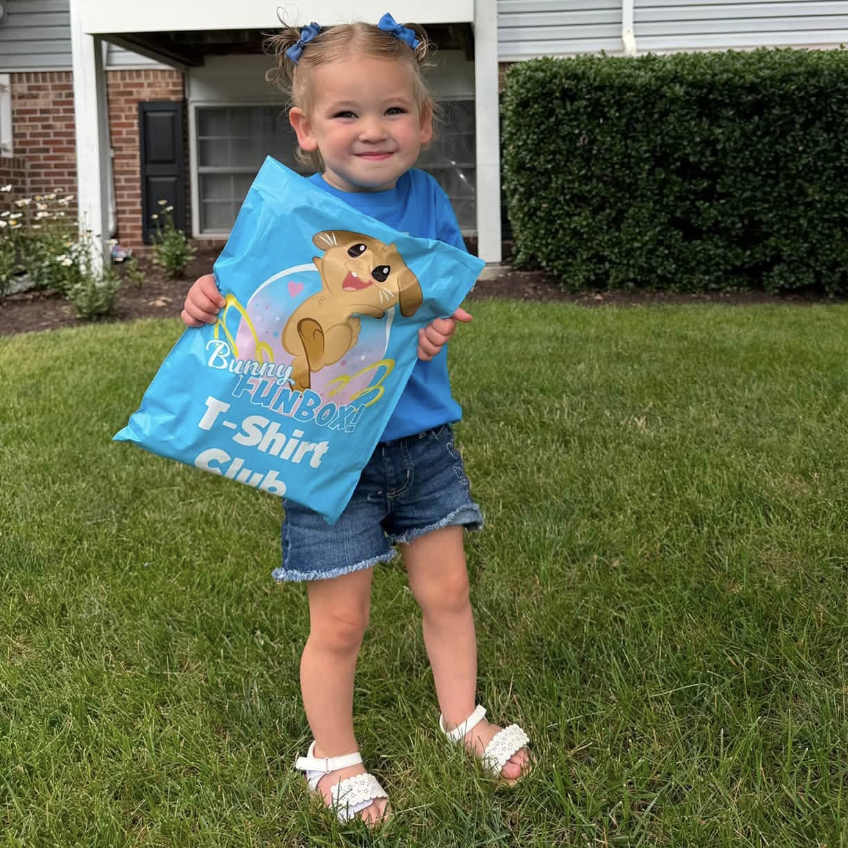 Toddler wearing a Bunny FunBox T-shirt