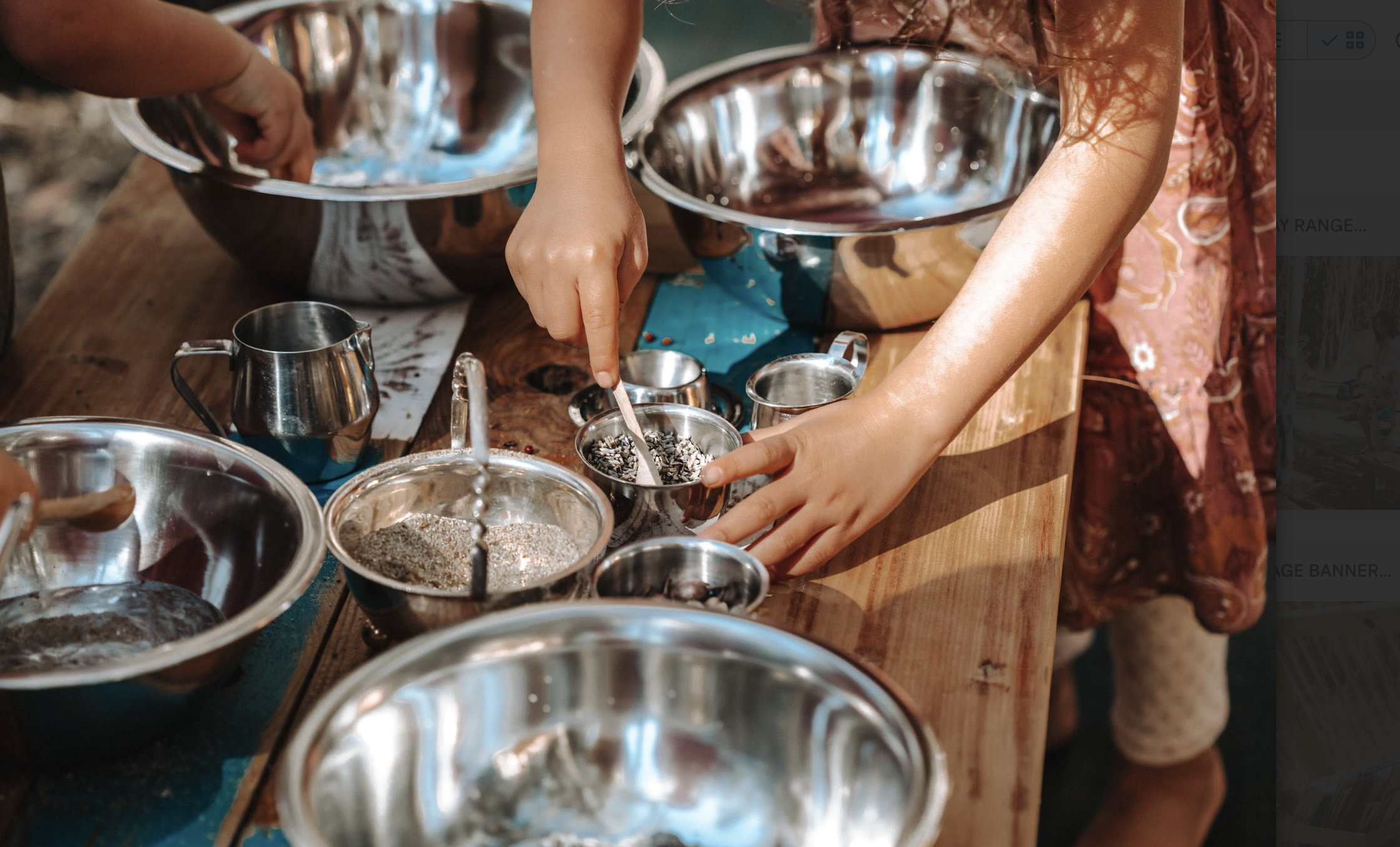 Children enjoying nature play