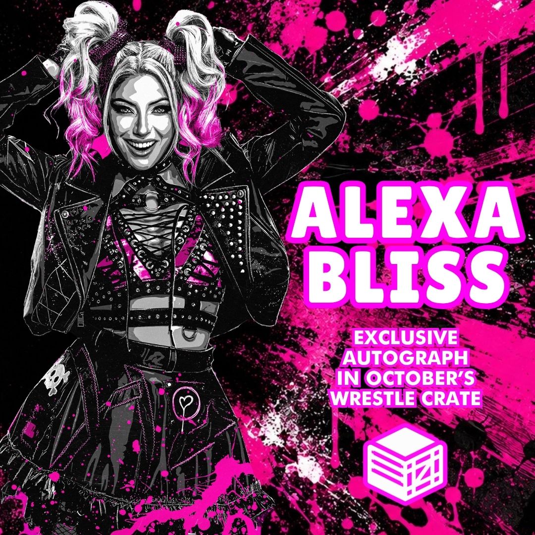 Alexa Bliss exclusive WWE autograph for Wrestle Crate