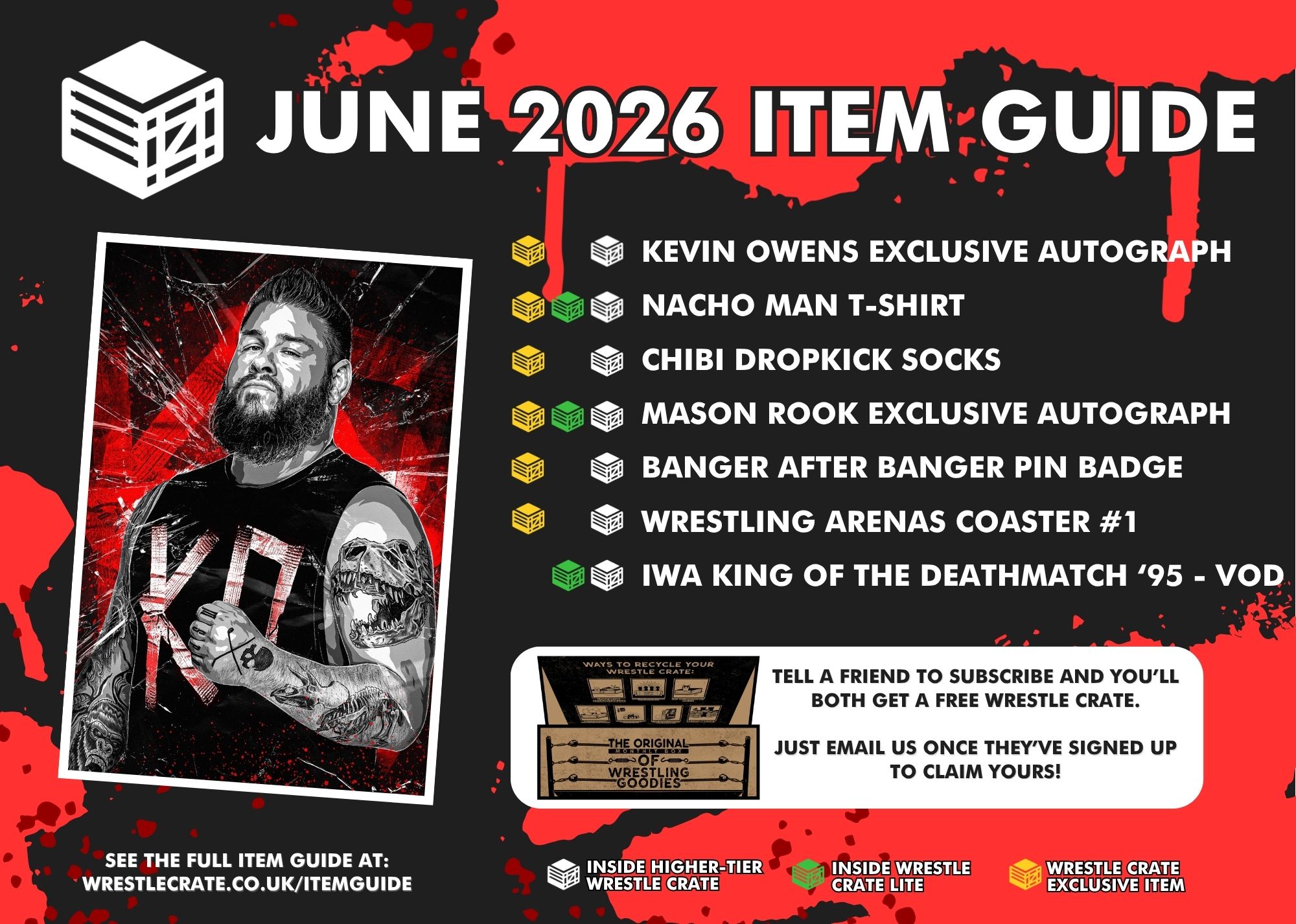 Wrestle Crate Items - June 2026