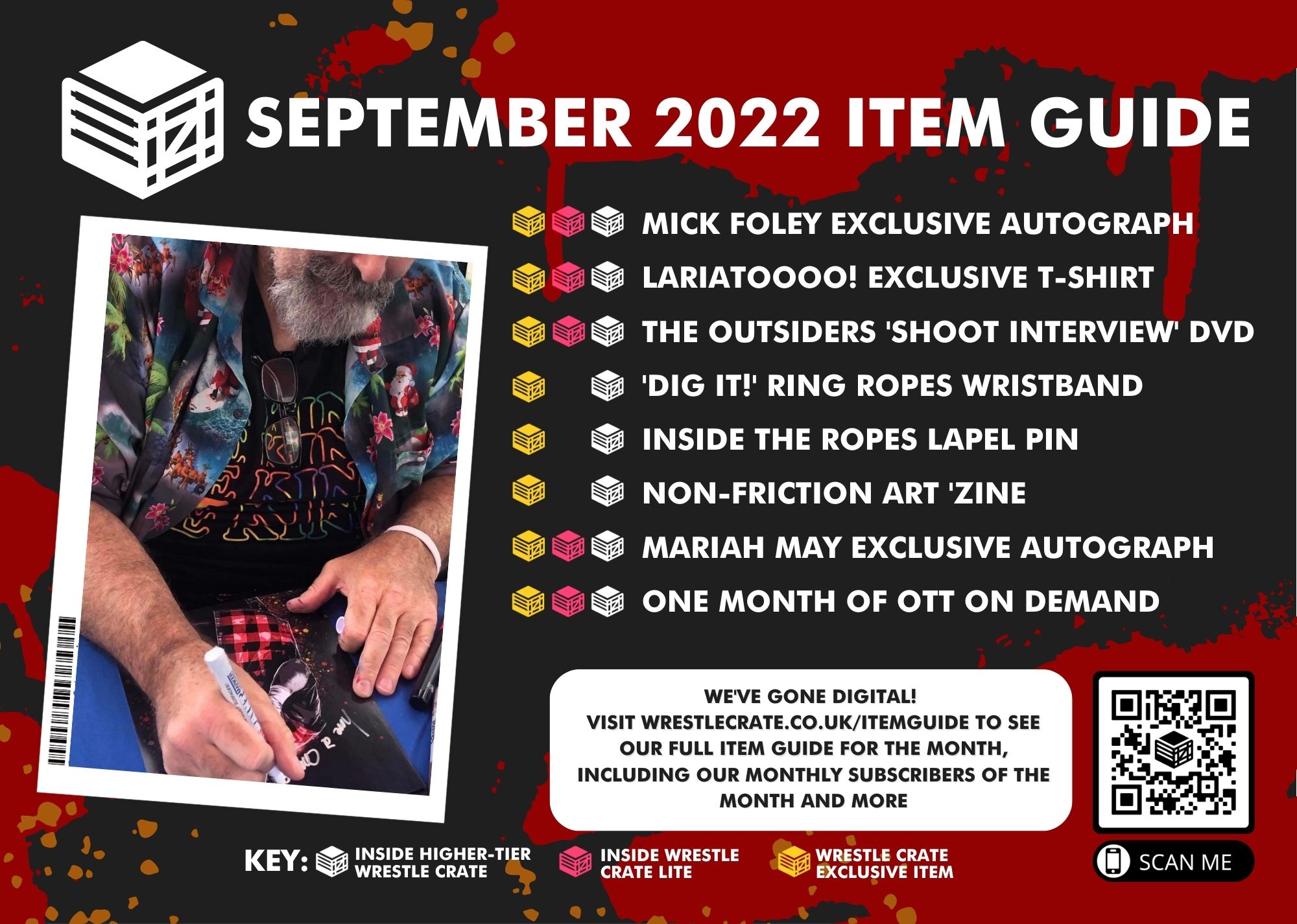 Wrestle Crate Items - September 2022