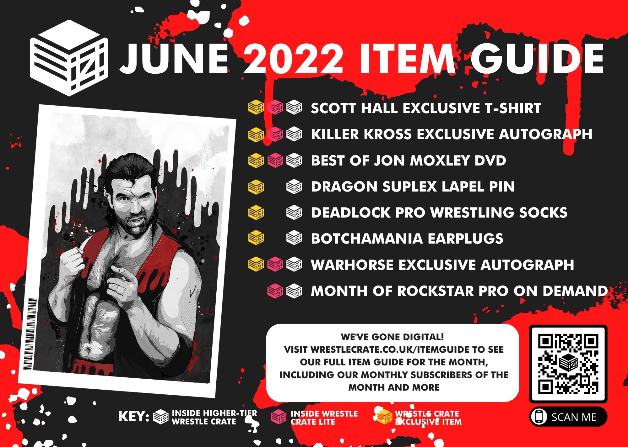 Wrestle Crate Items - July 2022