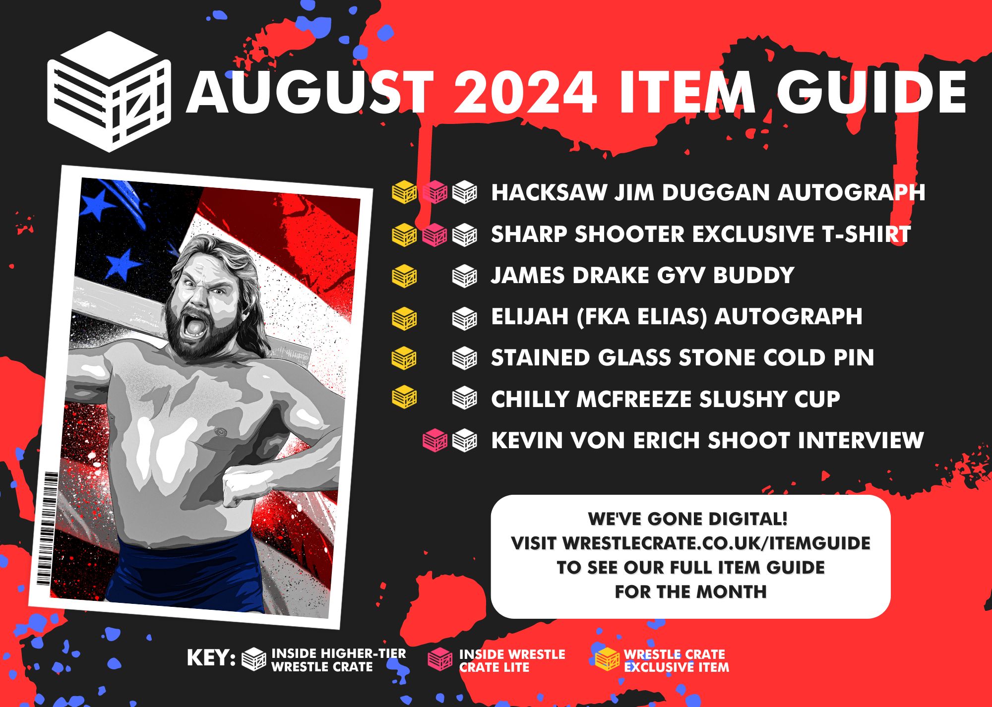 Wrestle Crate Items - August 2024