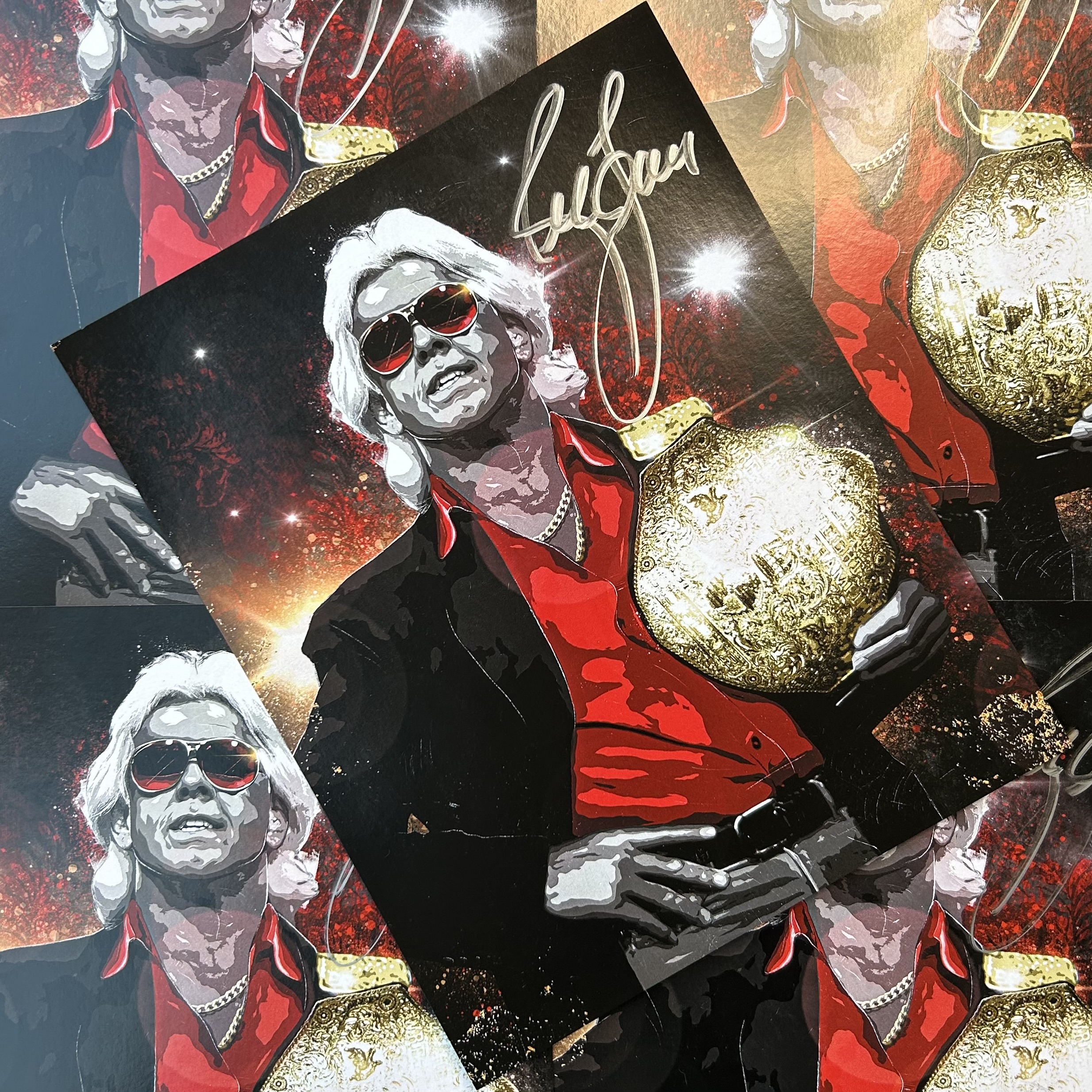 Ric Flair autograph - Wrestle Crate exclusive signing