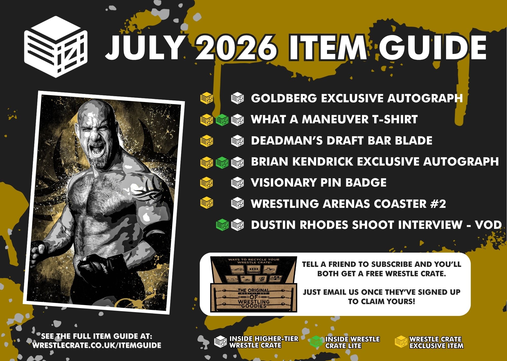 Wrestle Crate Items - July 2026