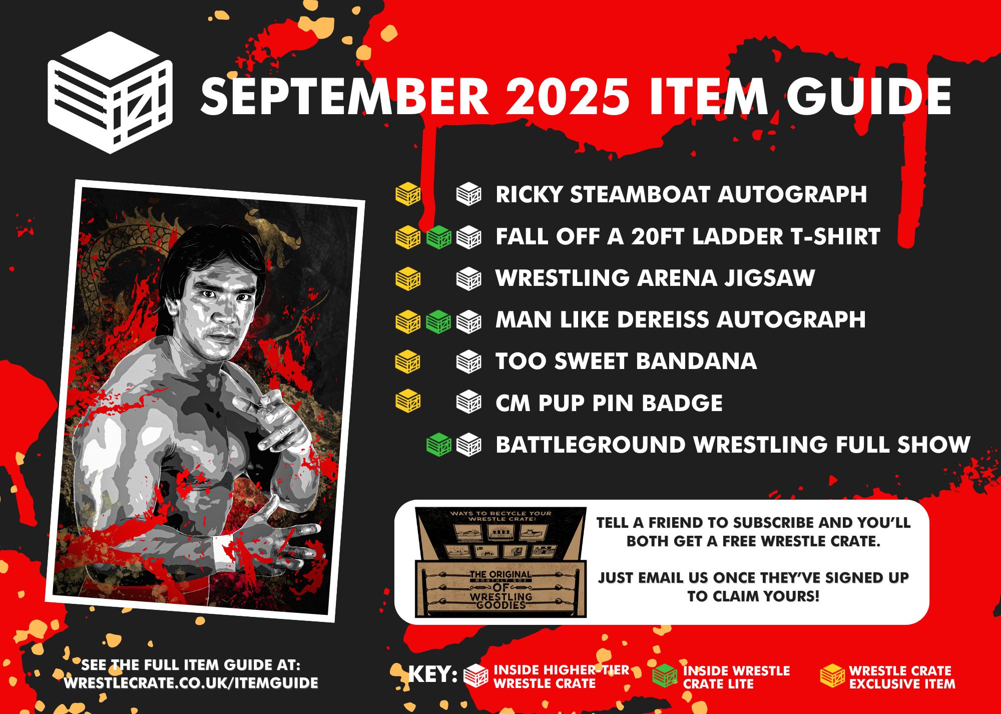 Wrestle Crate Items - September 2025