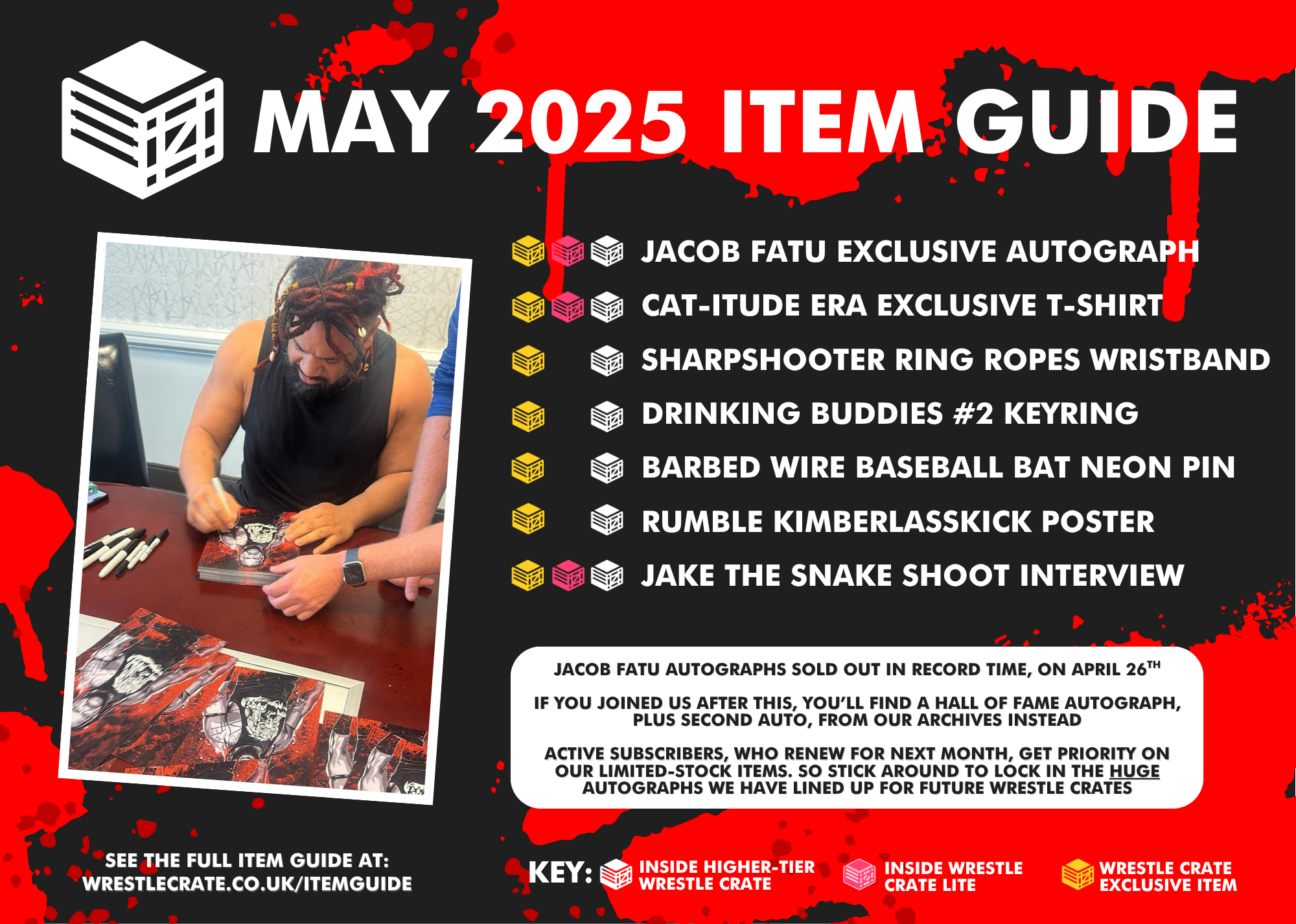 Wrestle Crate Items - May 2025