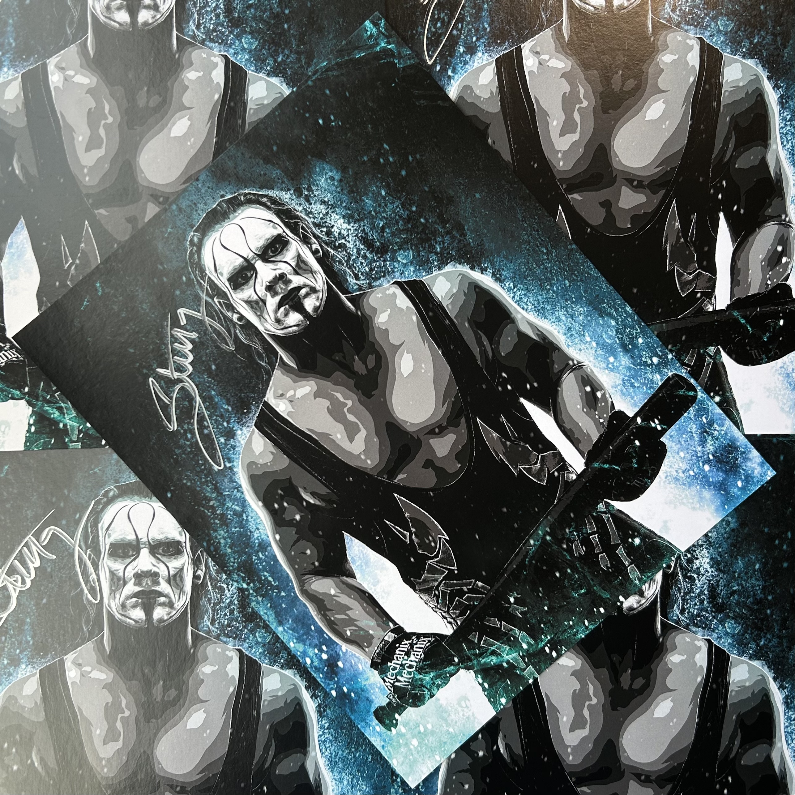 Sting autograph - Wrestle Crate exclusive signing