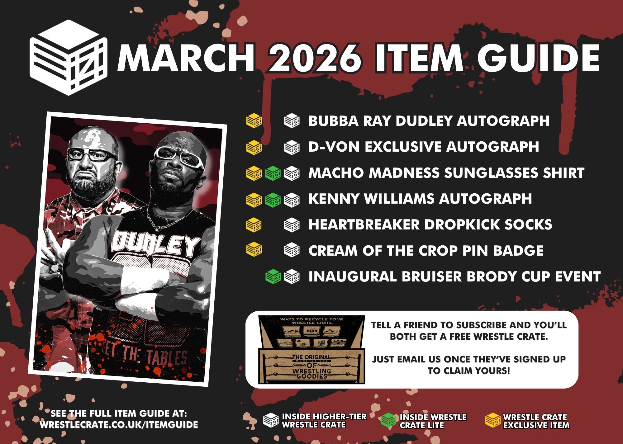 Wrestle Crate Items - March 2026