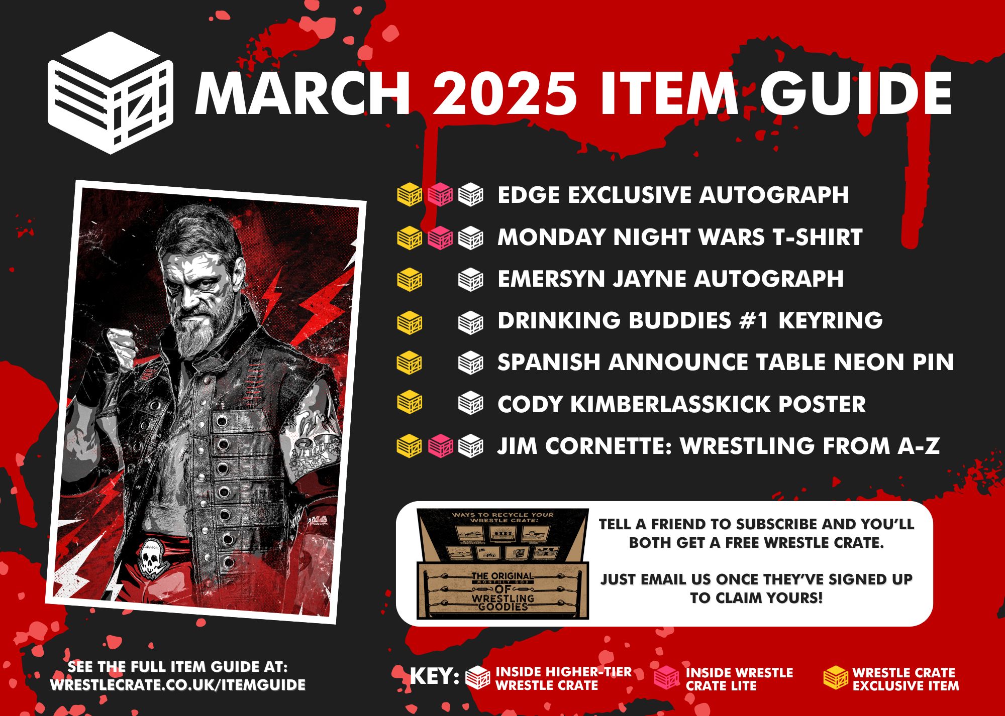 Wrestle Crate Items - March 2025