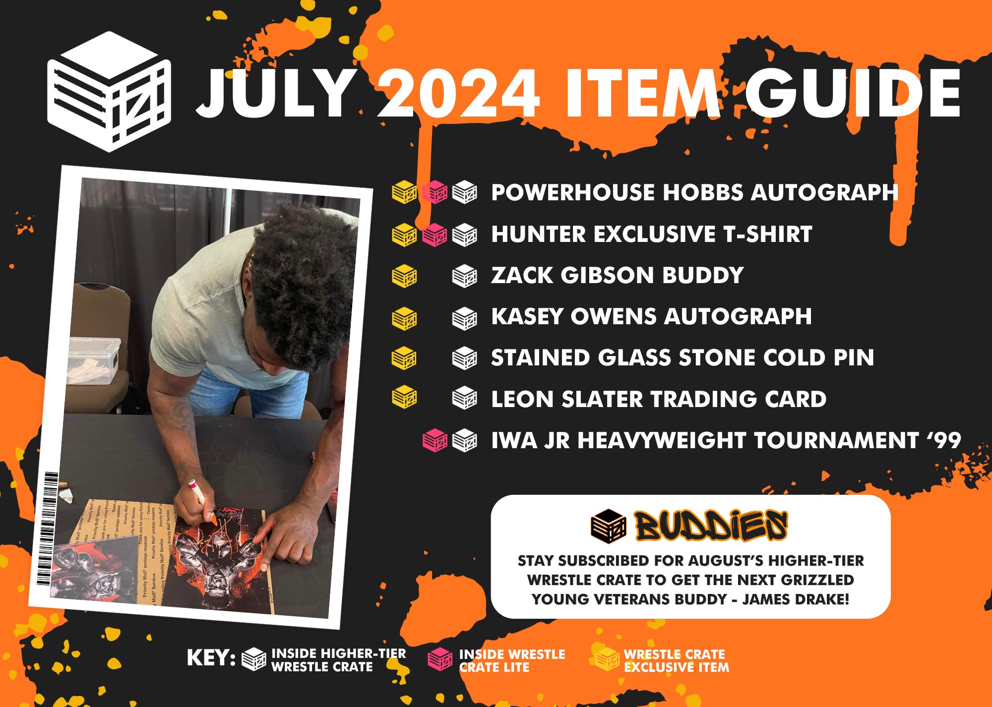 Wrestle Crate Items - July 2024