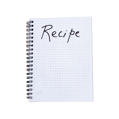 Exclusive Cake Club recipe card