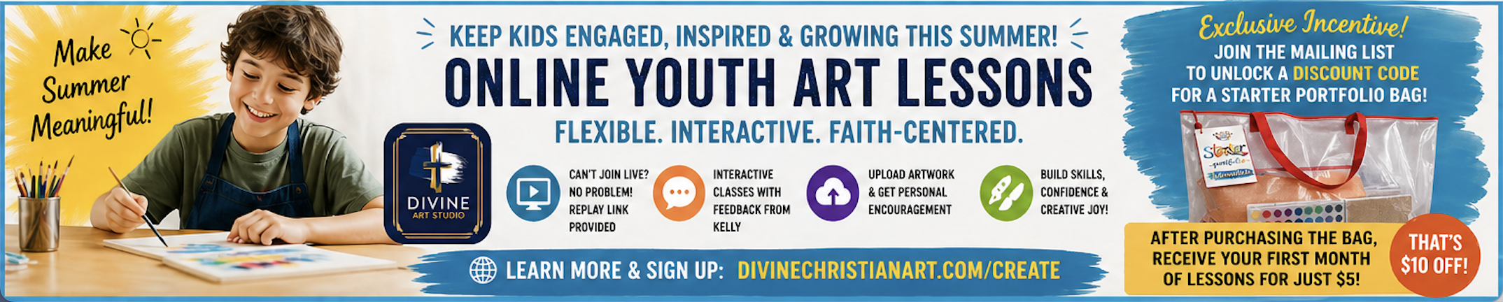 Divine Christian Art studio website preview