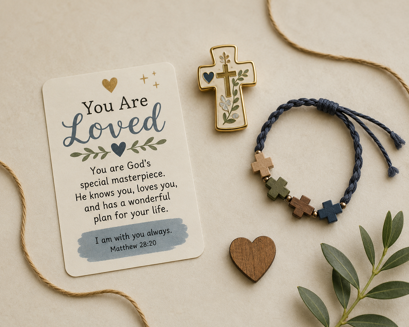 A small faith-based bonus surprise tucked inside every crate