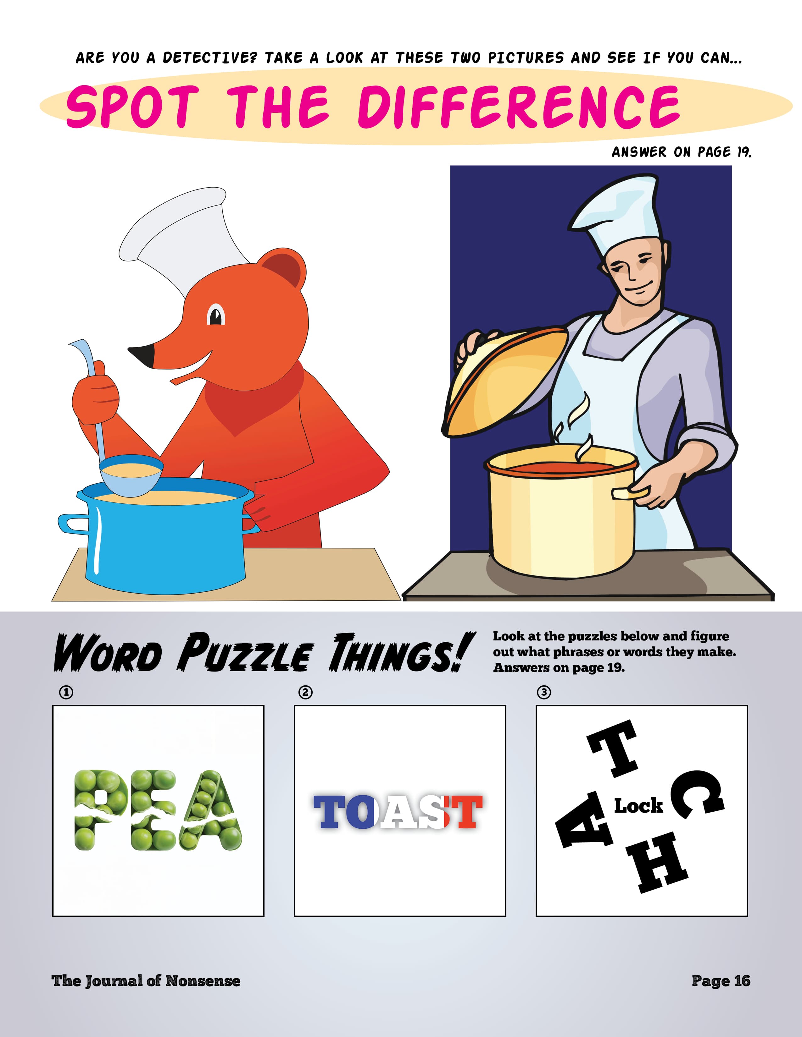 Spot the Difference November puzzle