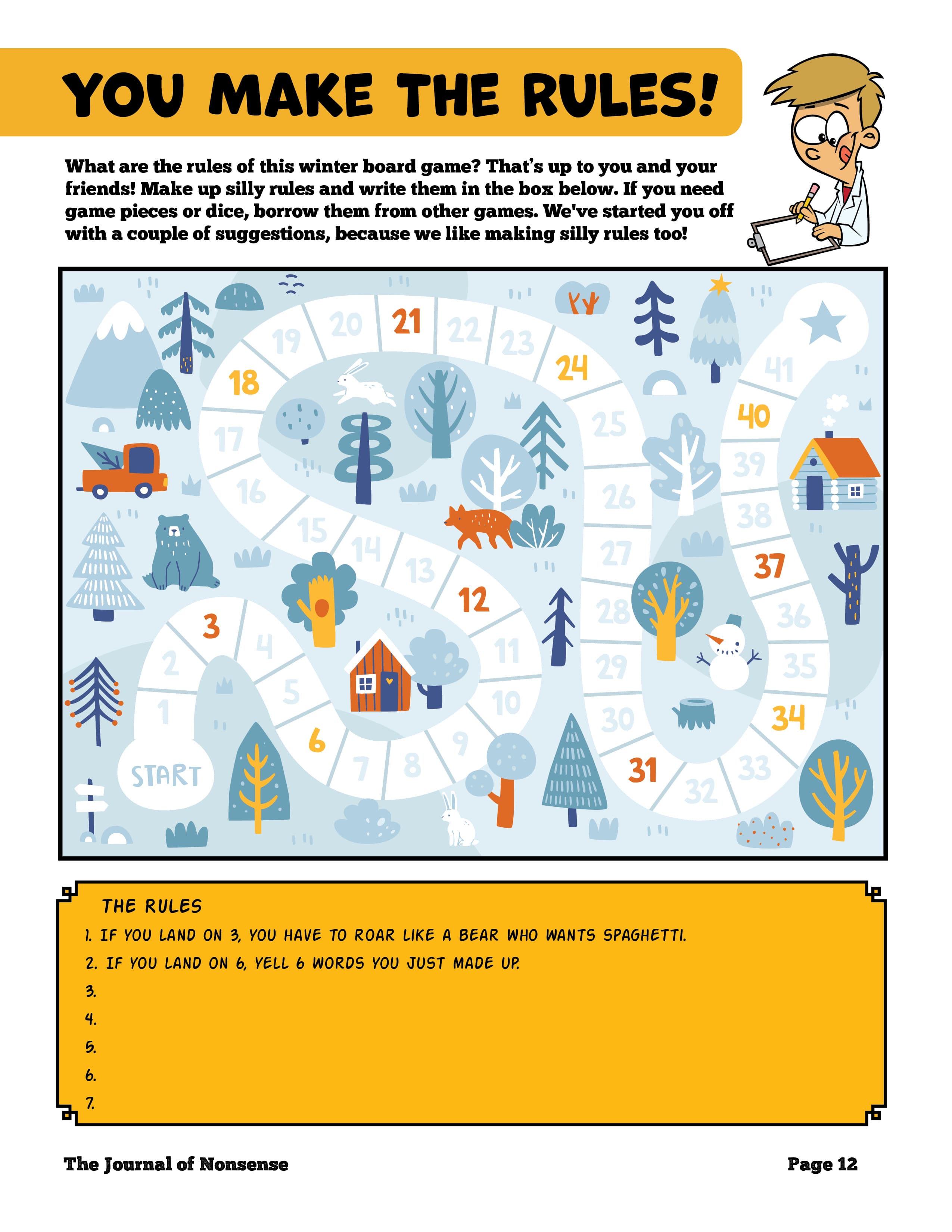 You Make The Rules puzzle activity