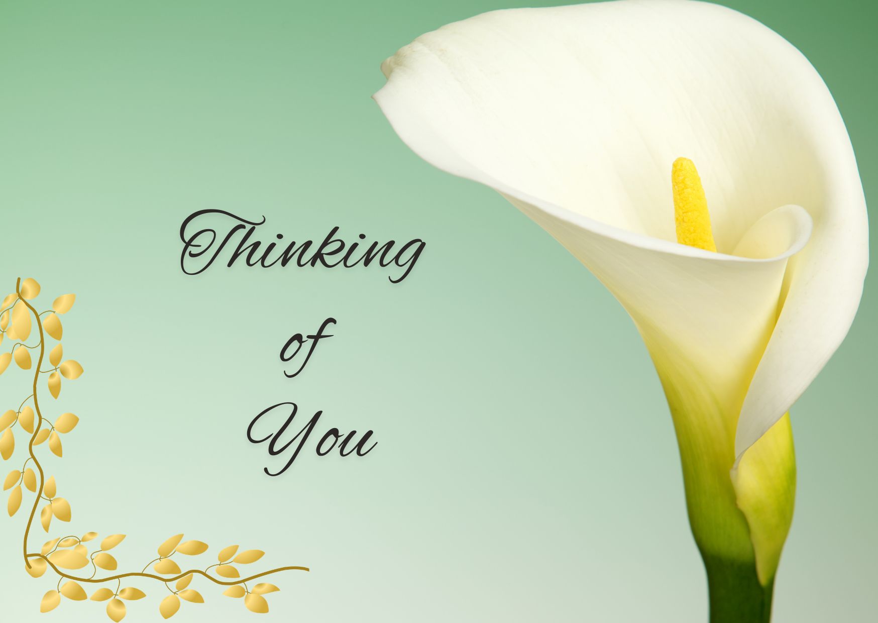 Front cover of the Month sympathy card from our monthly grief card subscription