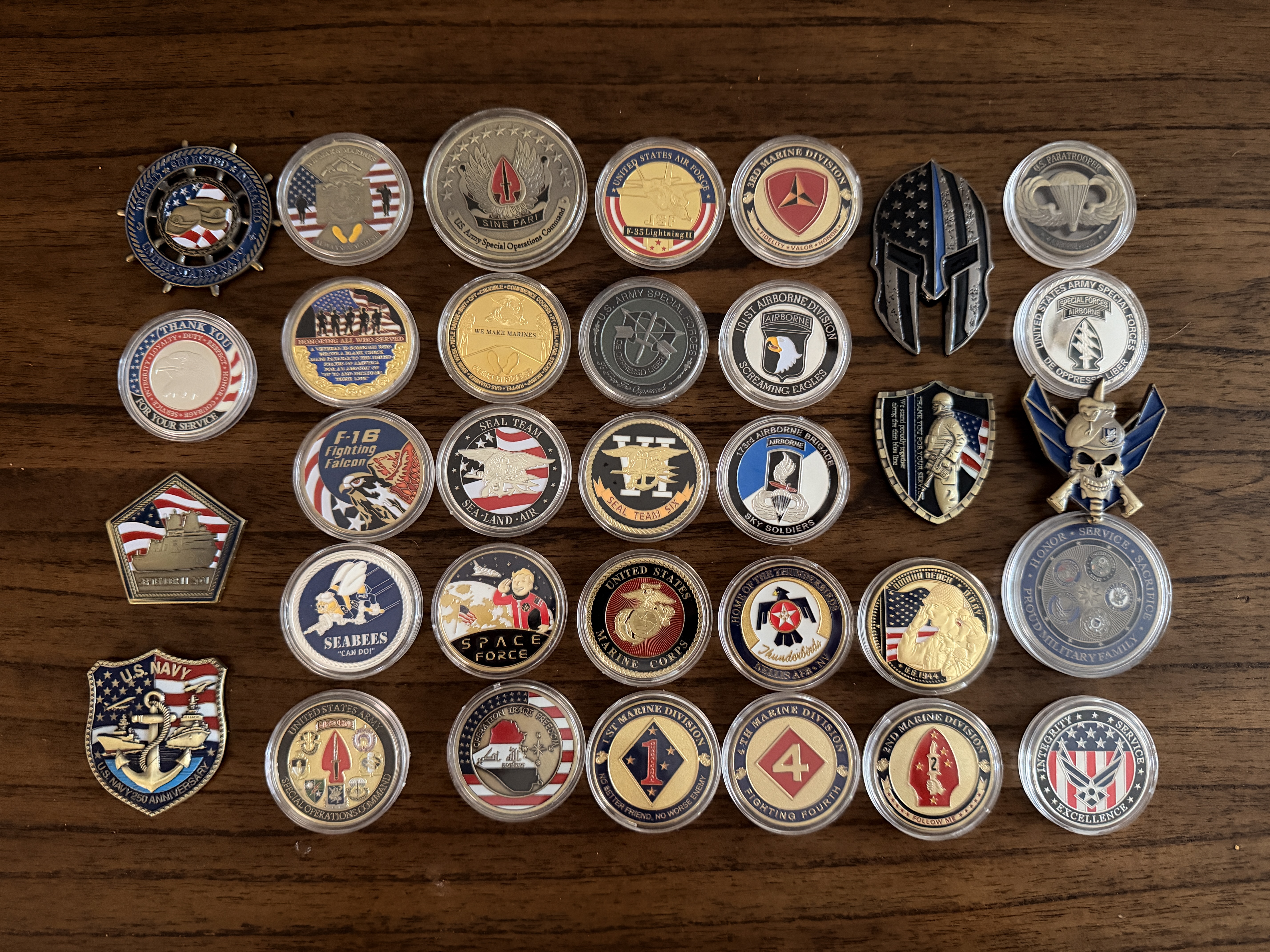 Challenge coin detail