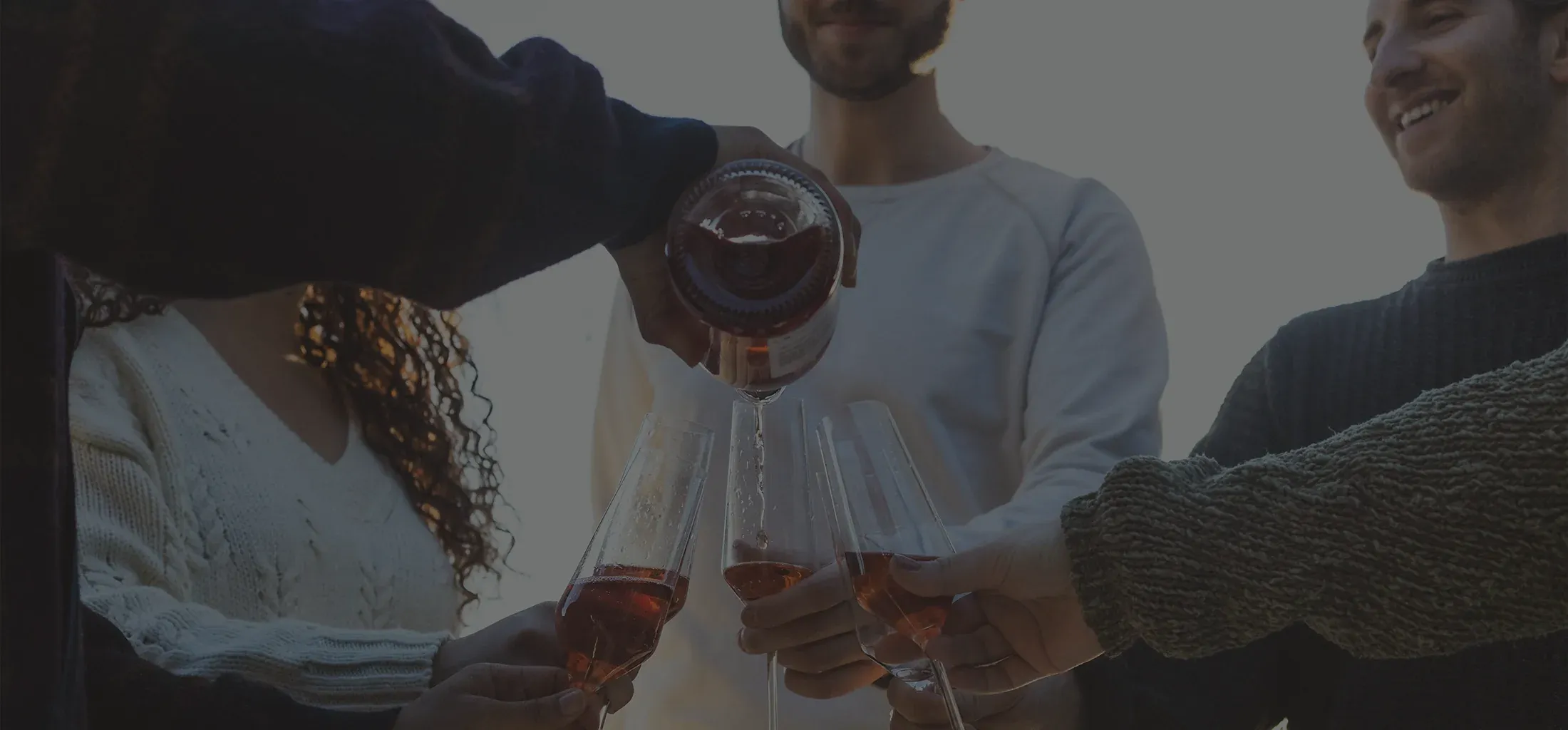Premium champagne bottles