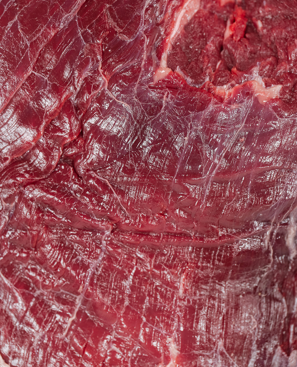 Marbled beef texture close up
