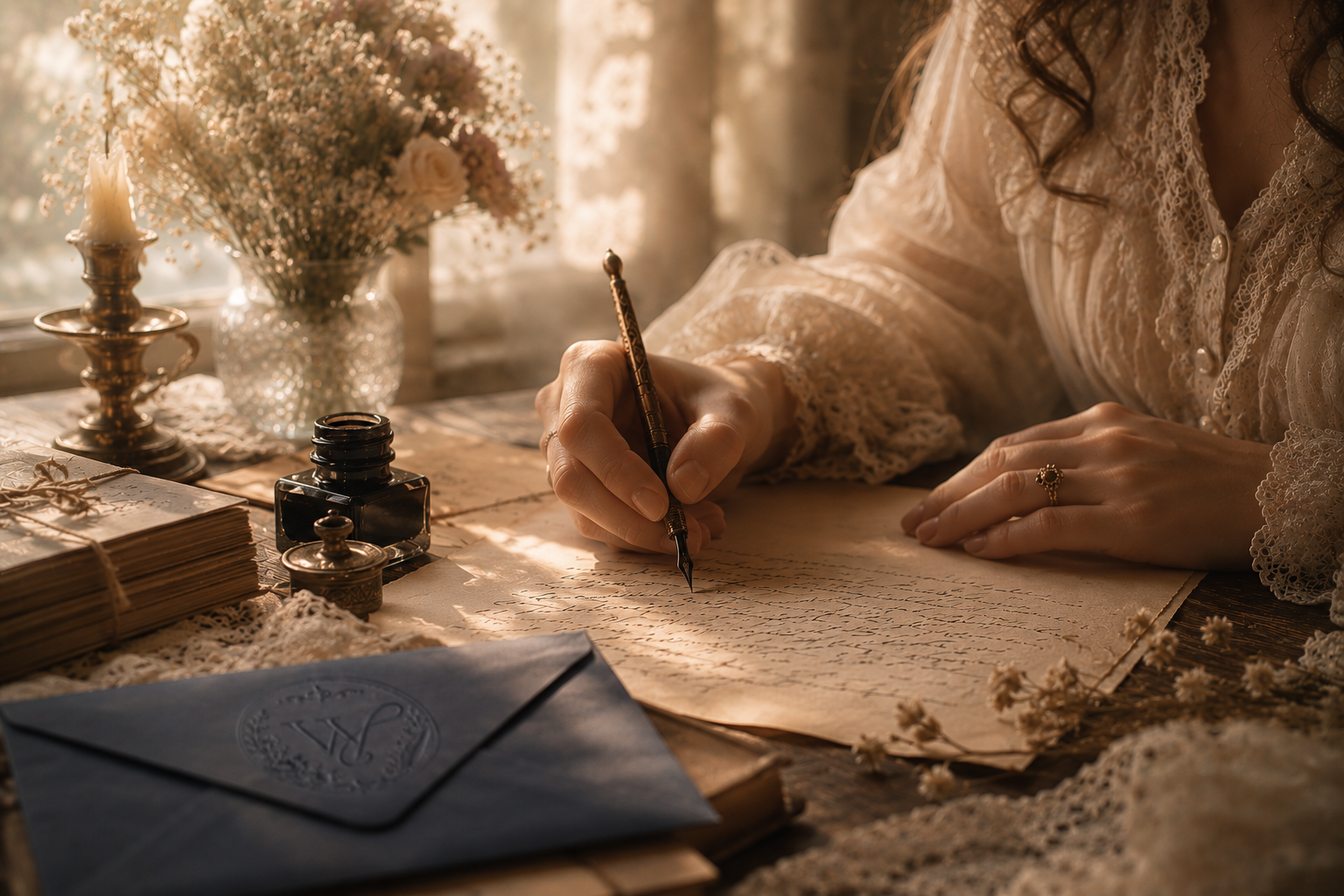 Morning writing scene