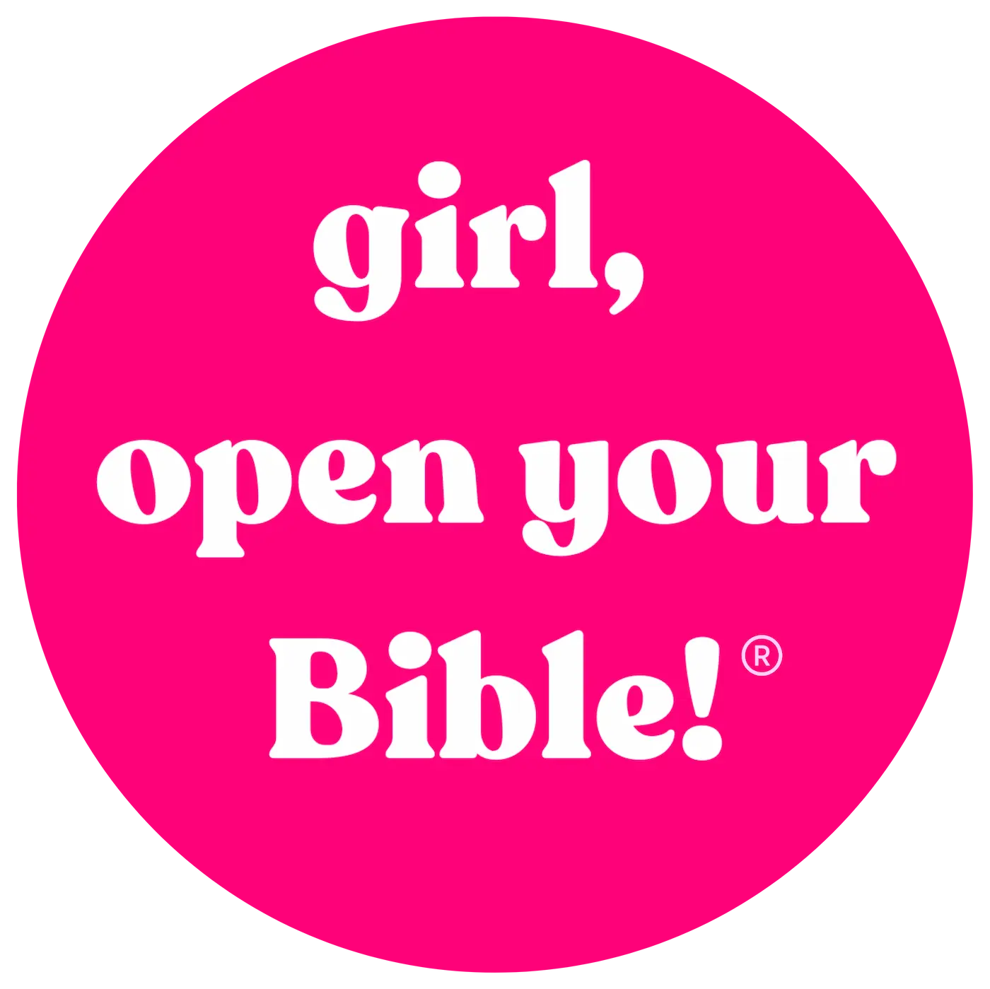 girl, open your Bible!