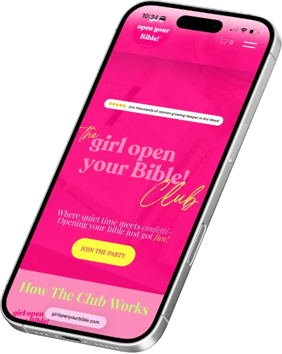 Woman subscribing to the Bible Study Club