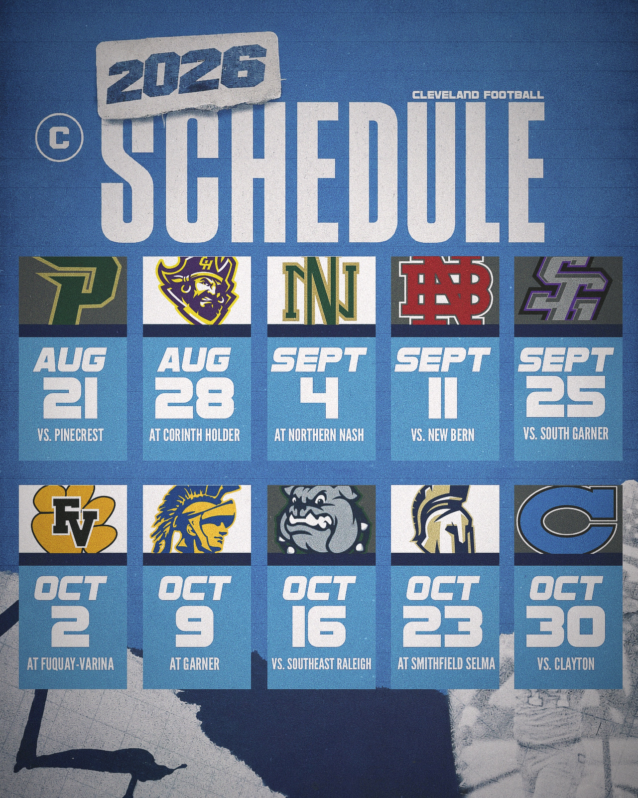 Custom season schedule design