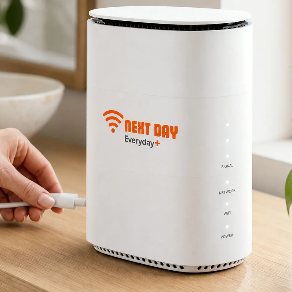 Everyday+ router ready to connect
