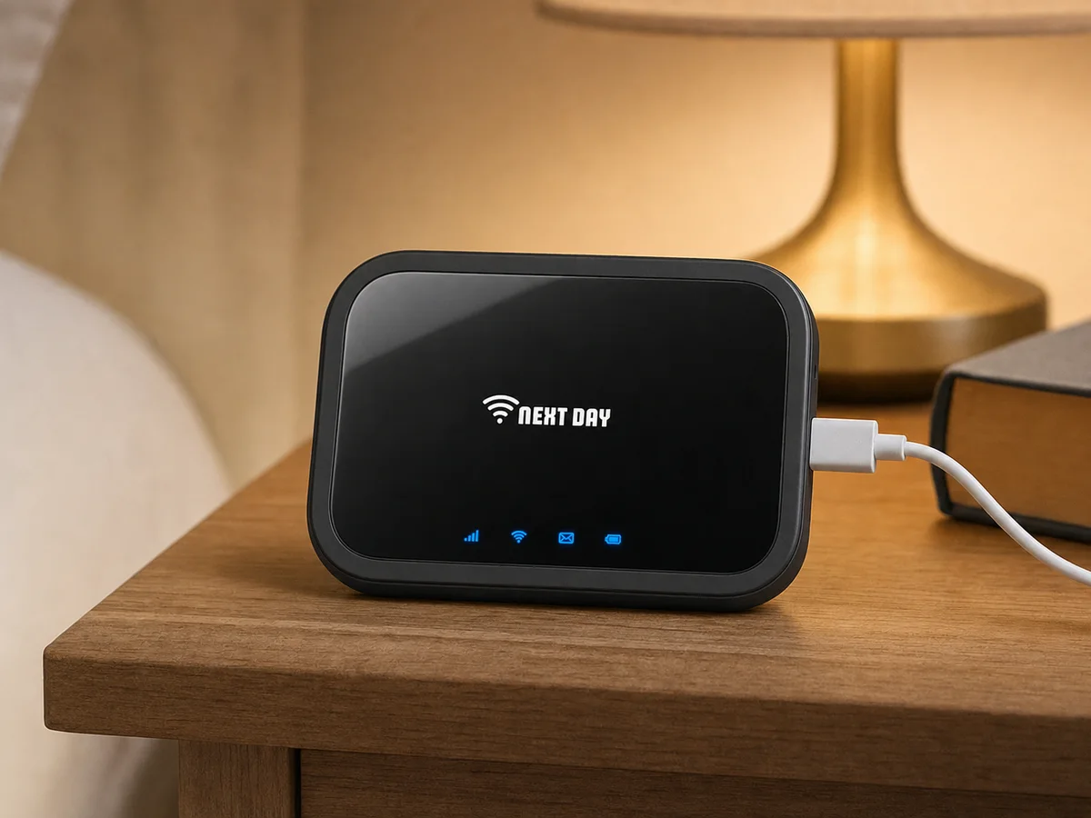 Charge and switch on setup